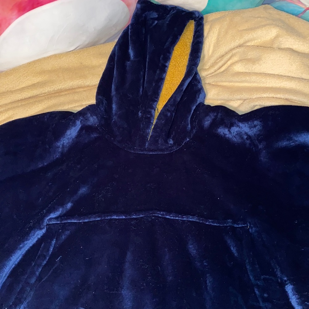 Oversized hoodie with fuzzy interior and pockets!